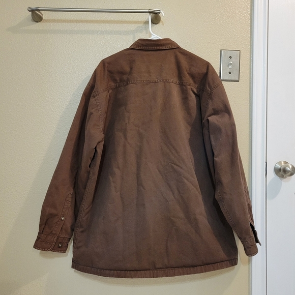 St. John's Bay Heavyweight button front Men Brown Shirt Jacket size XL - Picture 2 of 6
